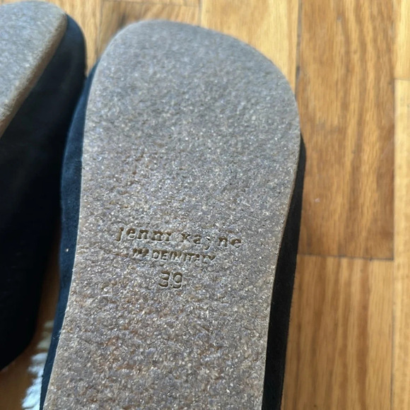 Jenni Kayne sz 39 US 8 black side and shearling slides great pre owned condition - Picture 4 of 6